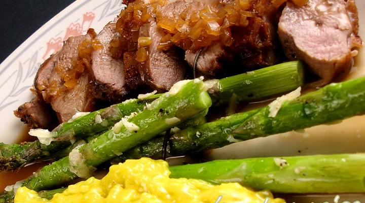 Pomegranate Duck Breast & An Argument Over Risotto
