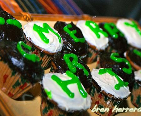 To Bake With Teflon or Not! Mint Chocolate Ganache & Grand Marnier Cupcakes Say "Yes!"–Giveaway, Too.