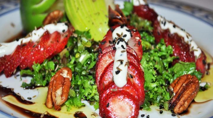 Summery Berry & PoppySeed Salad Dressed with Morrocan Olive Oil & Fennel Seed
