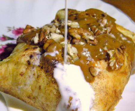 Grilled Peach Dumplings W/Spicy Dulce de Leche & Welcome to New Contributor!