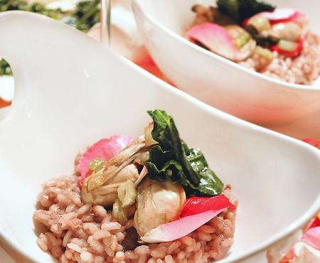 Rose Petal Risotto & Oysters For Valentine’s Day