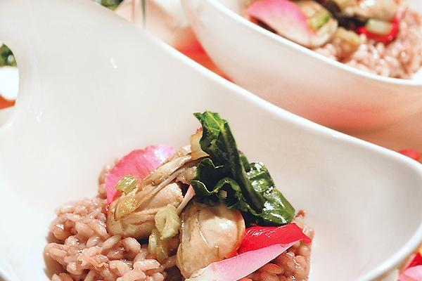 Rose Petal Risotto & Oysters For Valentine’s Day