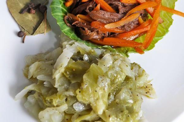 Pressure-cooked Cabbage With Guinness Braised Beef & Carrots