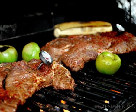 Girls Can Run The Grill, Too! A Spicy Rub & Malta RibEye a la Parrilla