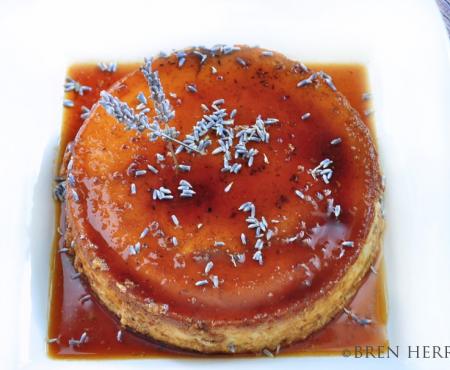 #FlanFridays: French Farmers’ Market-Inspired Lavender Vanilla Caramel {Flan de Lavanda}
