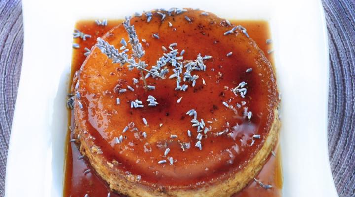 #FlanFridays: French Farmers’ Market-Inspired Lavender Vanilla Caramel {Flan de Lavanda}