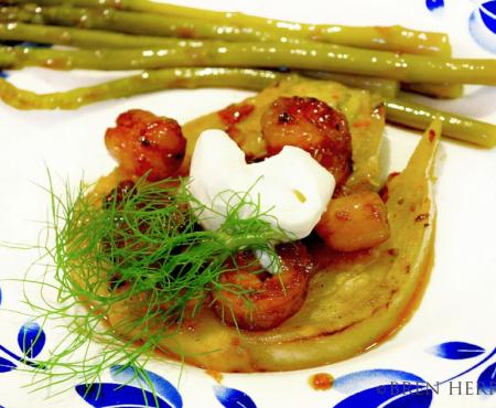 When My Papi Cooks, It Goes Like This…Fennel In Orange & Wine Jus With Seared Seafood
