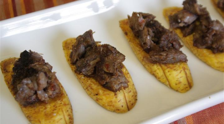 {All Around Latin America} Steak & Plantain Crostini in Celebration of Hispanic Heritage Month