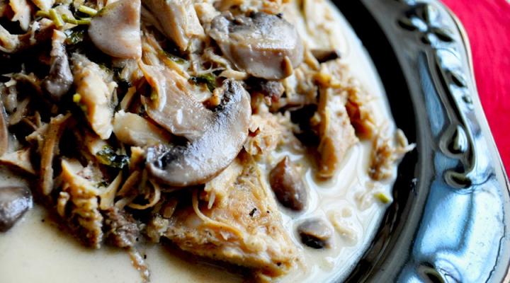 Mojo Roasted Turkey with Jacques Pépin’s Mushroom Armagnac Sauce