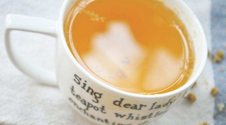 Starting the New Year, Stress-free. Chamomile Sipping At Night.