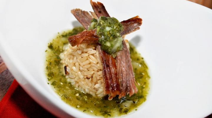 Healthy Eating: Vaca Frita con Salsa Verde (Tomatillo) & Brown Rice Recipe