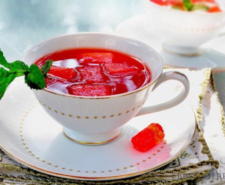 Chilled Watermelon Soup With Ginger and Jolly Ranchers