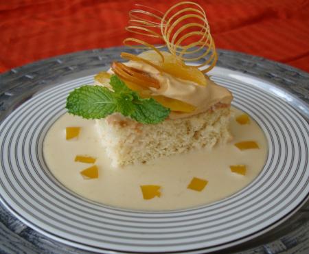 {All Around Latin America} Peruvian-Inspired Mango Tres Leches Cake in Celebration of Hispanic Heritage Month