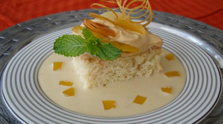 {All Around Latin America} Peruvian-Inspired Mango Tres Leches Cake in Celebration of Hispanic Heritage Month