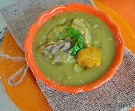 Split Green Pea "Soup" {Potaje de Chícharo} Franco-Cuban Style