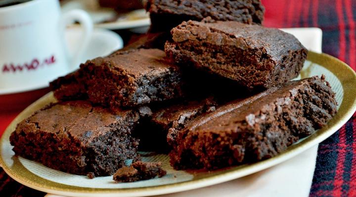 Espresso-Infused Dark Chocolate Brownies {And Orange Essence}