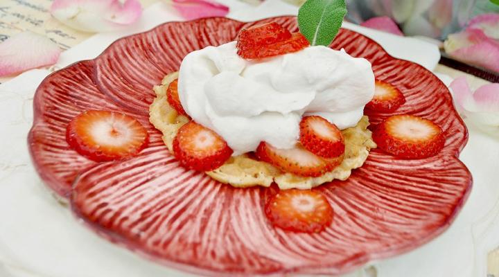 Strawberry Shortcake with Sage & Lemon Whipped Cream
