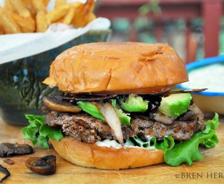 The Non-Cheese Bleu Cheeseburger