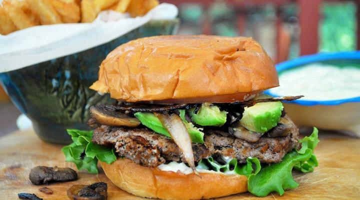 The Non-Cheese Bleu Cheeseburger