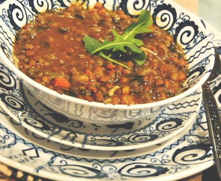 Garlicky Lentil Soup…an Inspired Southern Version
