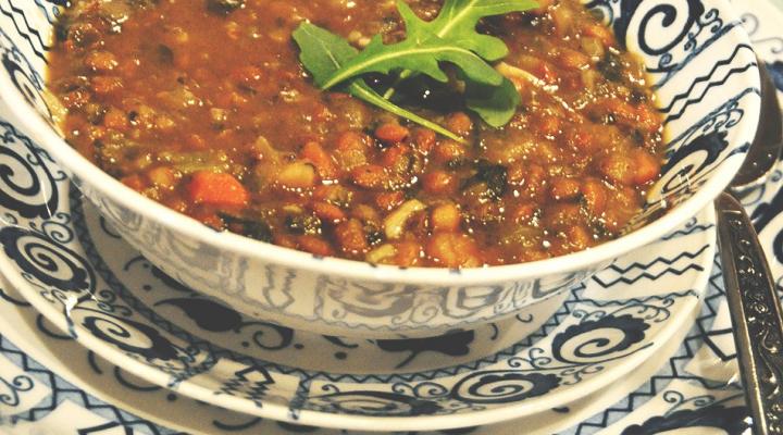 Garlicky Lentil Soup…an Inspired Southern Version