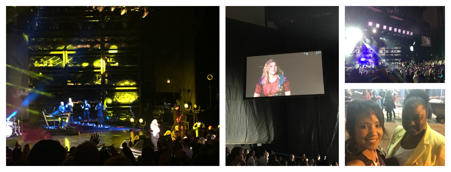 Kelly Clarkson Concert collage