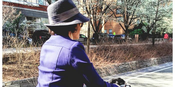 Purple, Hats, &  a Sister: Stylish Biking in the City