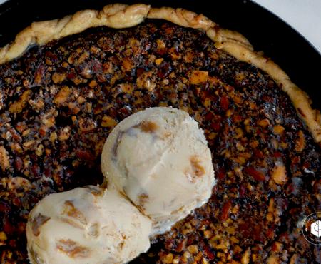 The Perfect Salted Almond Chocolate Espresso Pie