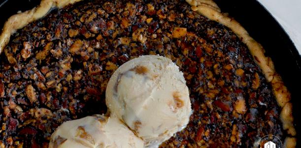 The Perfect Salted Almond Chocolate Espresso Pie