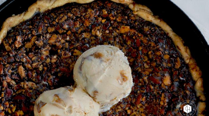 The Perfect Salted Almond Chocolate Espresso Pie