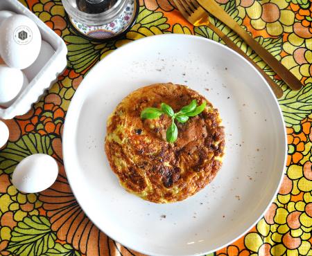 Sweet Fried Plantain Omelette {Tortilla de Platano Maduro}