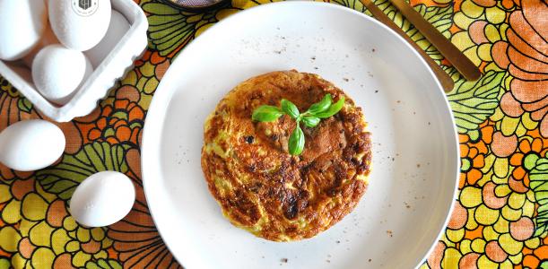 Sweet Fried Plantain Omelette {Tortilla de Platano Maduro}
